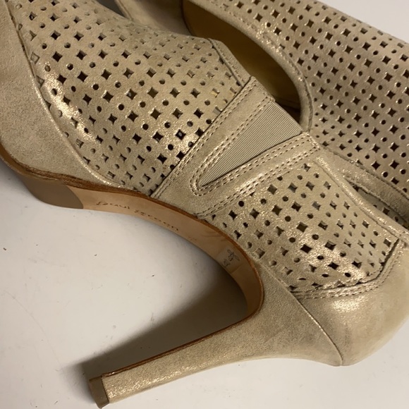 Paul Green Cream Sparkling Heeled Slip On Shoes Size 8 - Picture 9 of 17